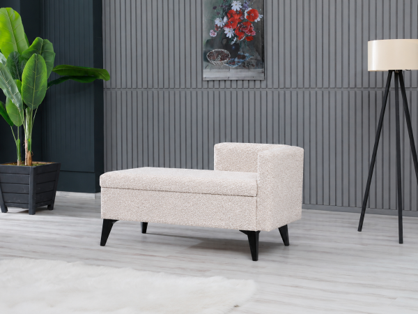 Toffet Bench – Bazalı Depolama Alanlı, Çok Amaçlı Kollu Puf ve Bench
