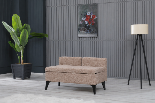 Toffet Bench – Bazalı Depolama Alanlı, Çok Amaçlı Kollu Puf ve Bench