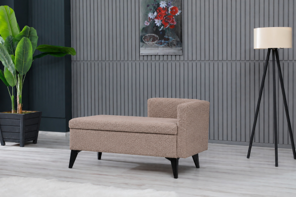 Toffet Bench – Bazalı Depolama Alanlı, Çok Amaçlı Kollu Puf ve Bench