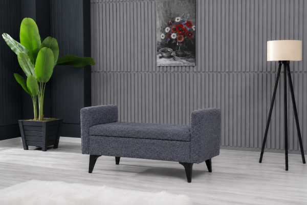 Toffet Bench – Bazalı Depolama Alanlı, Çok Amaçlı Kollu Puf ve Bench