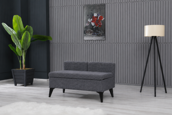 Toffet Bench – Bazalı Depolama Alanlı, Çok Amaçlı Kollu Puf ve Bench
