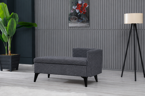 Toffet Bench – Bazalı Depolama Alanlı, Çok Amaçlı Kollu Puf ve Bench