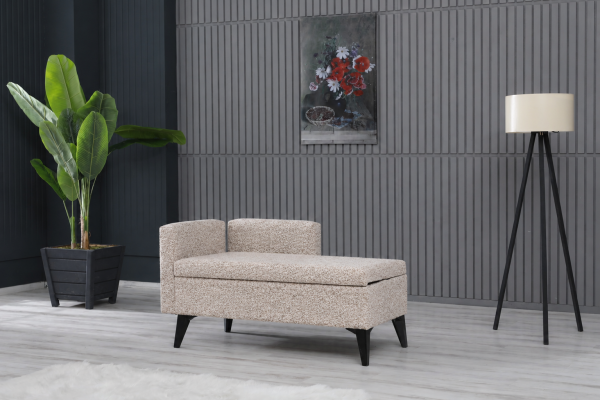 Toffet Bench – Bazalı Depolama Alanlı, Çok Amaçlı Kollu Puf ve Bench