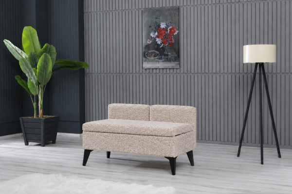 Toffet Bench – Bazalı Depolama Alanlı, Çok Amaçlı Kollu Puf ve Bench