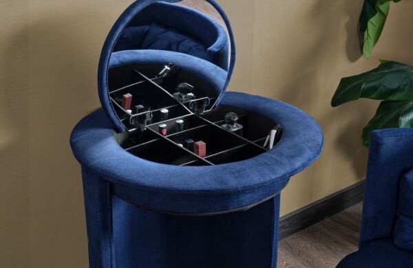 Elisa Makyaj Masası - Organizerli Aynalı Puf/Bench