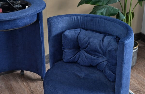 Elisa Makyaj Masası - Organizerli Aynalı Puf/Bench