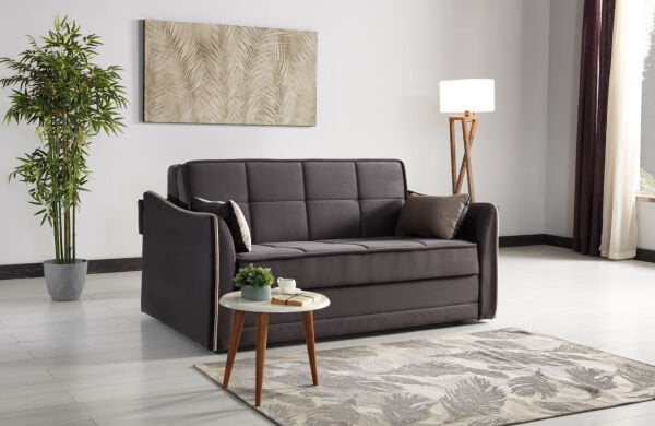 Santiago Prime Modern Bazalı ve Yatak Olabilen Granür Süngerli Çekyat