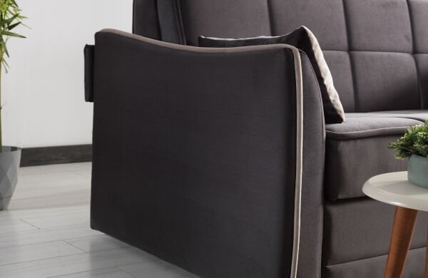 Santiago Prime Modern Bazalı ve Yatak Olabilen Granür Süngerli Çekyat