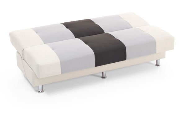 Mozaik Desenli, Farklı Renk Karelerden Oluşan Kolsuz Bazalı ve Yaylı Çekyat