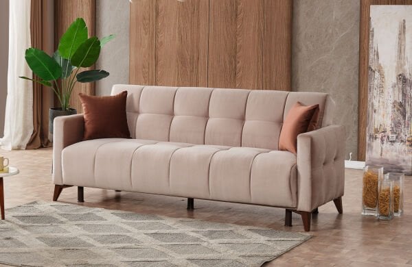 Dublin Kanepe | Modern Tasarım, Konforlu ve Dayanıklı Yaylı 3’lü Koltuk