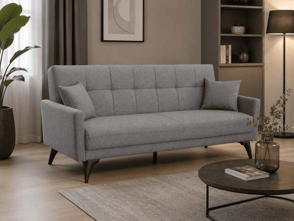 Milan Syaylı Süngerli Bukle Kumaşlı Modern Kanepe - Şıklık, Konfor ve Fonksiyonellik Bir Arada
